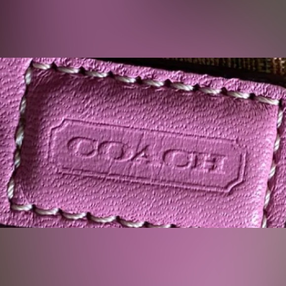 Coach Chelsea Pink Monogram Wristlet (Authentic) - Picture 3 of 7